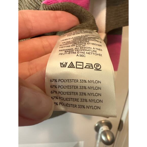 Free People NWT League of Her Own Oversized Cardigan Sweater Pink Brown XS - Picture 11 of 12